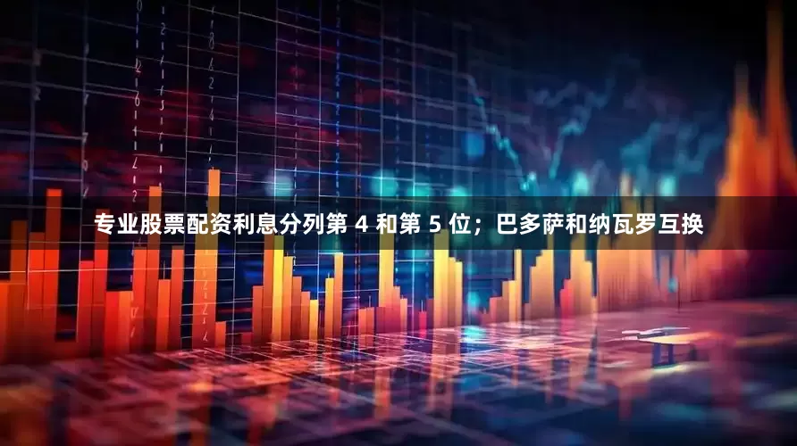 专业股票配资利息分列第 4 和第 5 位；巴多萨和纳瓦罗互换